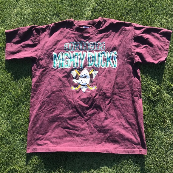 1993 Anaheim Mighty Ducks T-Shirt - Picture 1 of 6